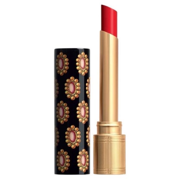 GUCCI GOLDIE RED 25 | MATTE LUXURY LIPSTICK | FLORAL TUBE - Picture 5 of 17